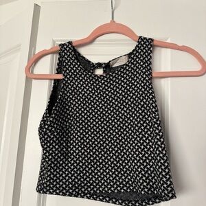 Altar'd State Black and White Crop Top